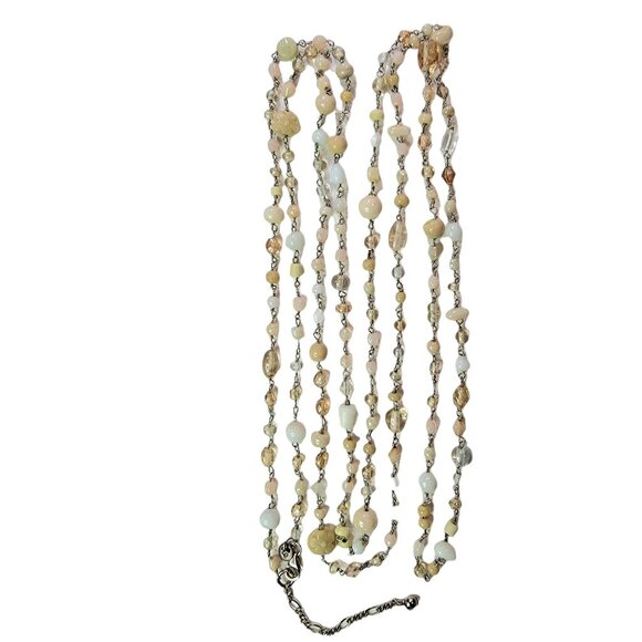 American Eagle Outfitter Glass Bead, Single Strand Chain Necklace 56” Long - Picture 3 of 6